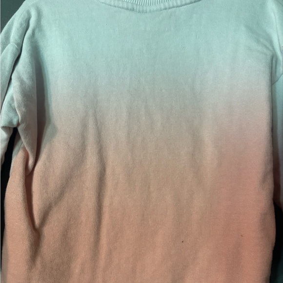 H&M Toddler Giraffe Print Kids Sweatshirt - Peach Ombre SZ 2-4 - Picture 4 of 4